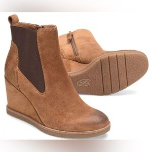 Aqua Sofft/ Monica Havana Brown Suede Size 9.5